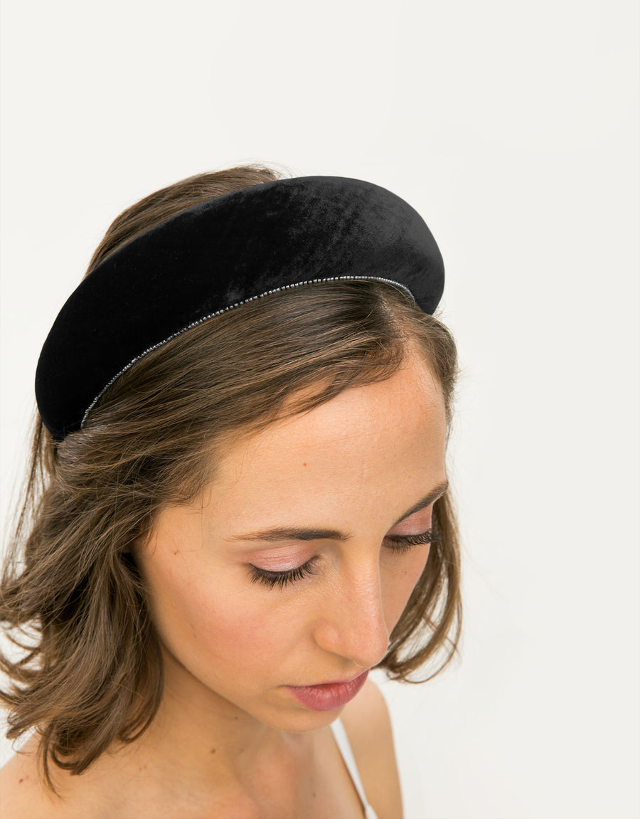 Ash Velvet Band - Black