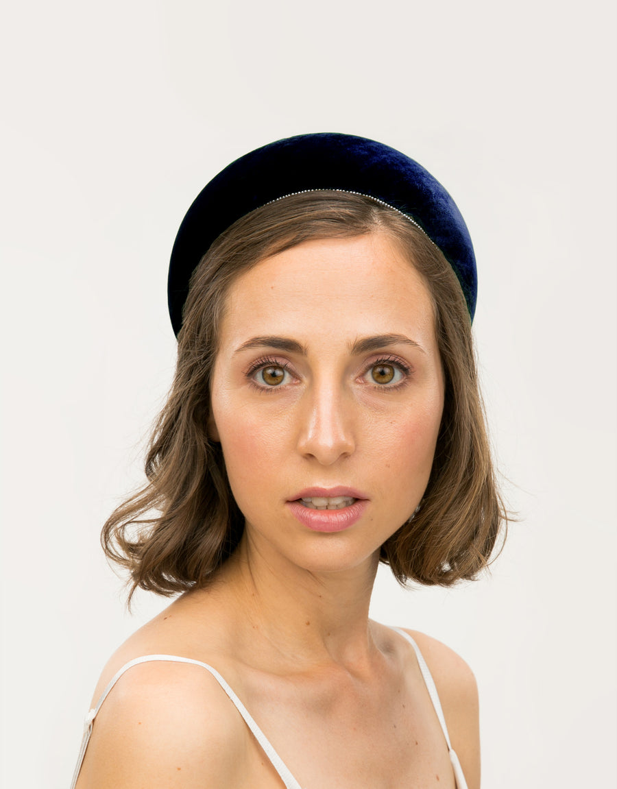 Ash Velvet Band – Royal Blue